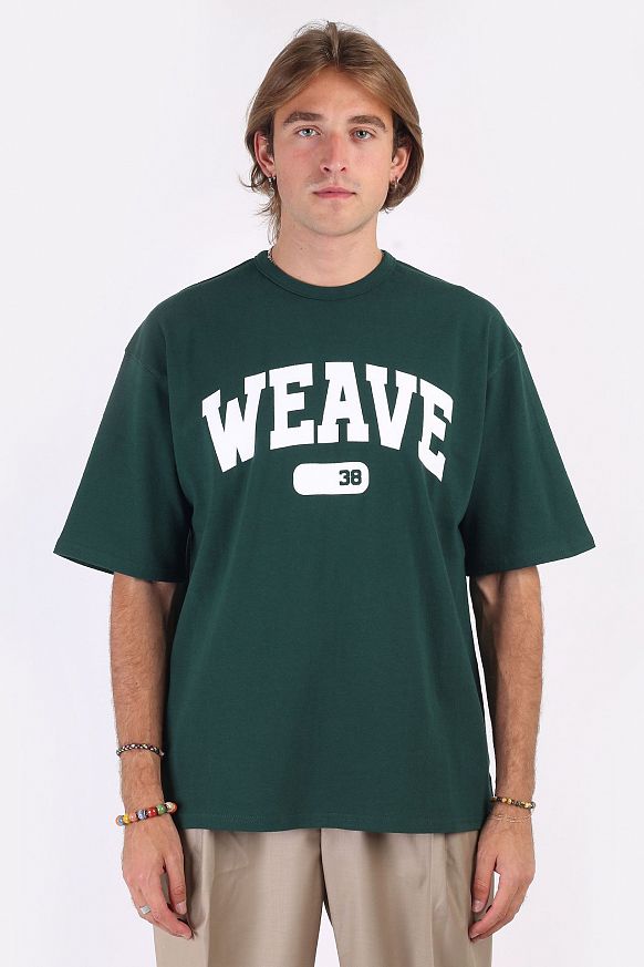 Мужская футболка FrizmWORKS Weawe 38 Logo Tee (SSTS056-dark green)