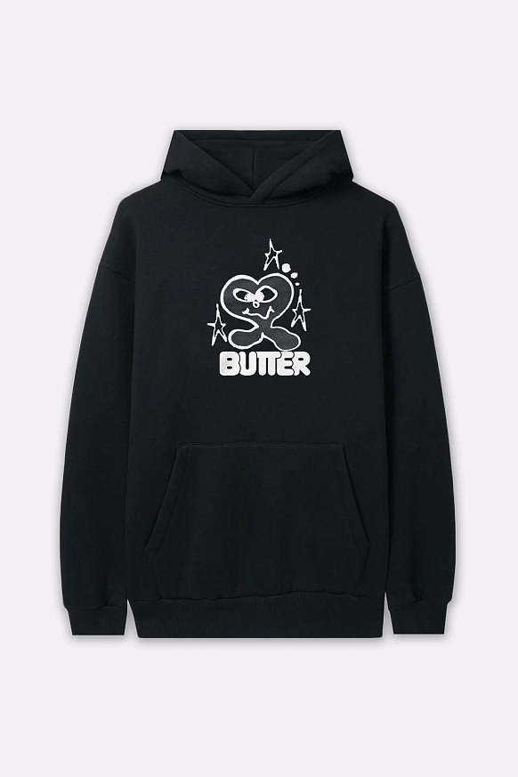 Мужская толстовка Butter Goods Heart Logo Pullover Hood (Heart logo-black)