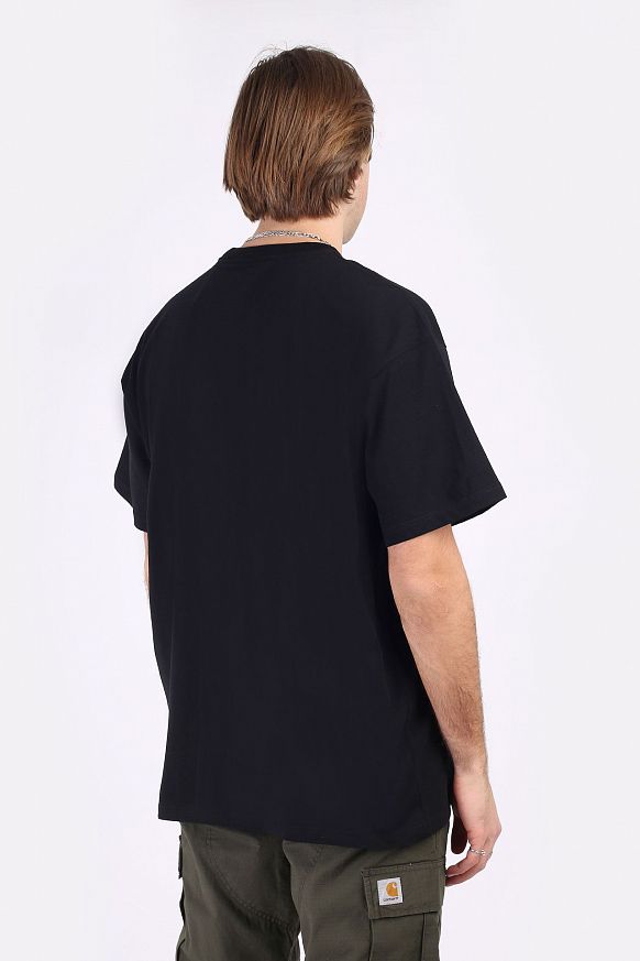 Мужская футболка Carhartt WIP S/S Scramble Pocket T-Shirt (I029983-black/white) - фото 4 картинки