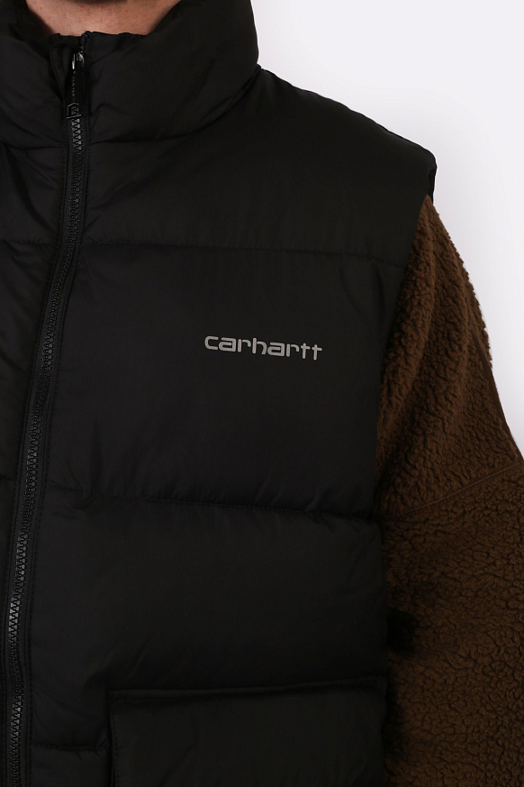 Мужской жилет Carhartt WIP Springfield Vest (I032265-black/misty grey) - фото 5 картинки