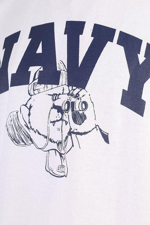 Мужская футболка FrizmWORKS Grizzly Navy Tee (SSTS063-white) - фото 3 картинки