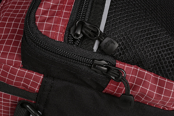 Сумка через плечо Stussy Ripston Nylon Shoulder Bag (134185-red) - фото 3 картинки