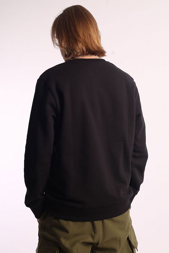 Мужская толстовка Carhartt WIP Script Embroidery Sweat (I031242-black/white) - фото 4 картинки