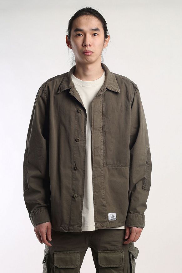 Мужская куртка Alpha Industries Contrast Shirt Jacket (MJC53003C1OG1107grn)