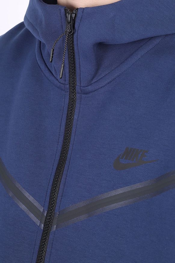 Мужская толстовка Nike Tech Fleece Hoodie Full-Zip (CU4489-410) - фото 4 картинки