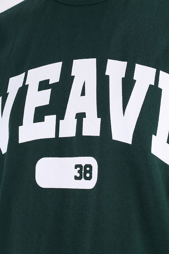 Мужская футболка FrizmWORKS Weawe 38 Logo Tee (SSTS056-dark green) - фото 2 картинки