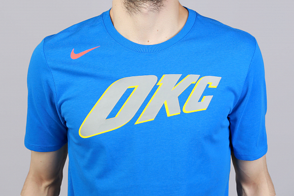 Мужская футболка Nike Oklahoma City Thunder City Edition (890861-403) - фото 2 картинки
