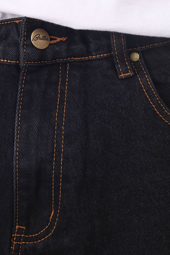 Мужские шорты Butter Goods Bass Denim Shorts (Bass Denim-washed black) - фото 4 картинки