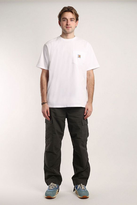 Мужская футболка Carhartt WIP S/S Pocket T-Shirt (I030434-white) - фото 6 картинки