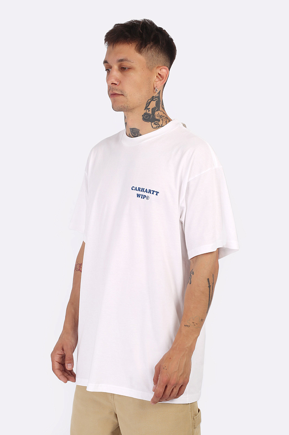 Мужская футболка Carhartt WIP S/S Isis Maria Dinner T-Shirt (I033127-white) - фото 6 картинки