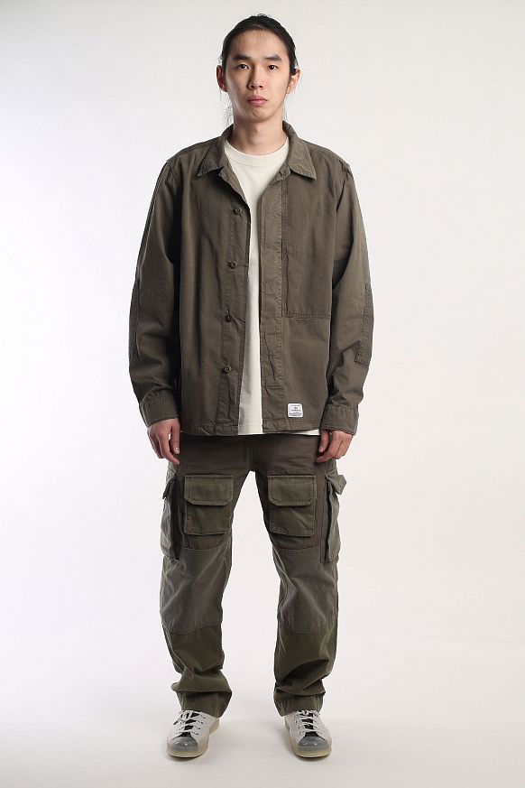 Мужская куртка Alpha Industries Contrast Shirt Jacket (MJC53003C1OG1107grn) - фото 8 картинки
