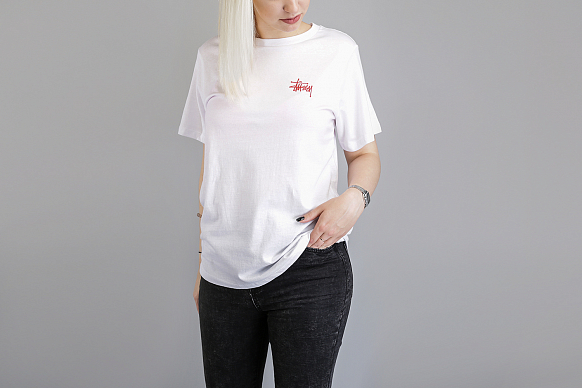 Женская футболка Stussy Basic Stussy Boyfriend Tee (2902903-white)