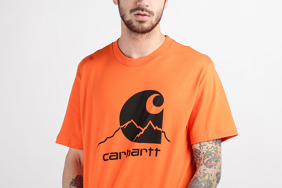 Мужская футболка Carhartt WIP Outdoor CLOCKWORK BLACK (I027751-black) - фото 3 картинки