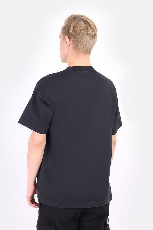 Мужская футболка Carhartt WIP S/S Vista T-Shirt (I029598-soot) - фото 4 картинки