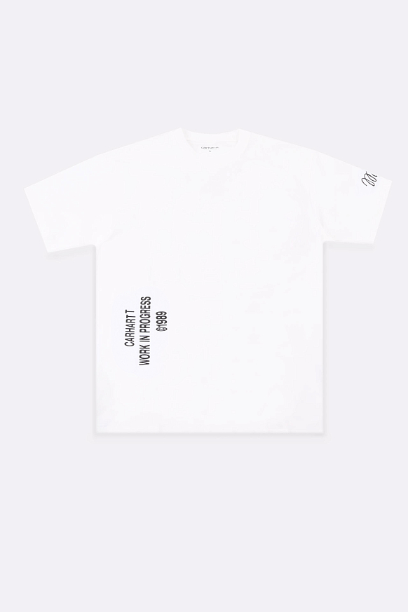 Мужская футболка Carhartt WIP S/S Signature T-Shirt (I032154-white)