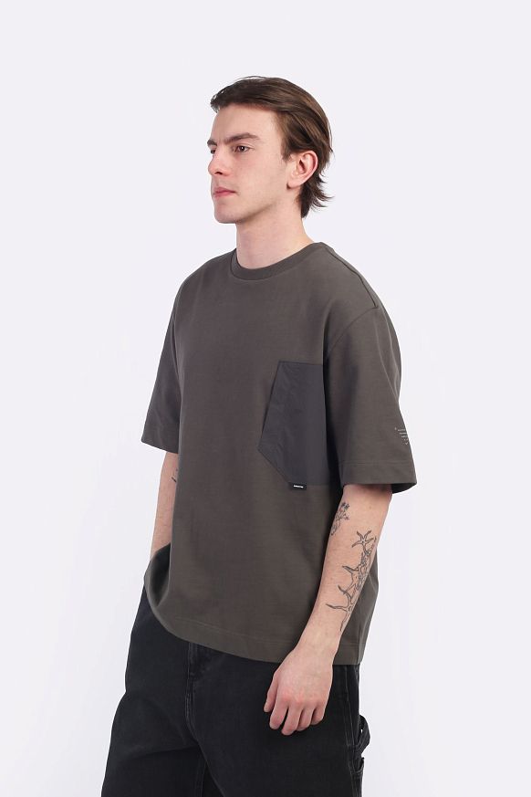 Мужская футболка KRAKATAU FALCON Oversize T-Shirt (Tm116-513-тём-елов) - фото 8 картинки