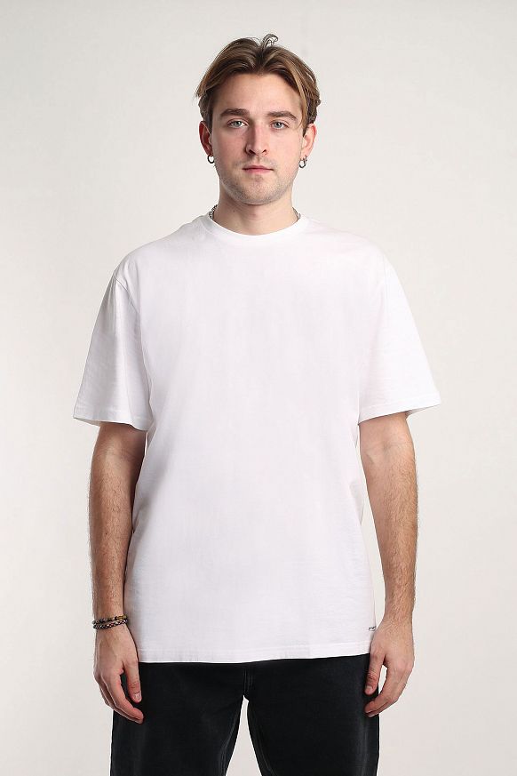 Мужская футболка Carhartt WIP Standard Crew Neck T-shirt (2 Pack) (I029370-white/white) - фото 2 картинки
