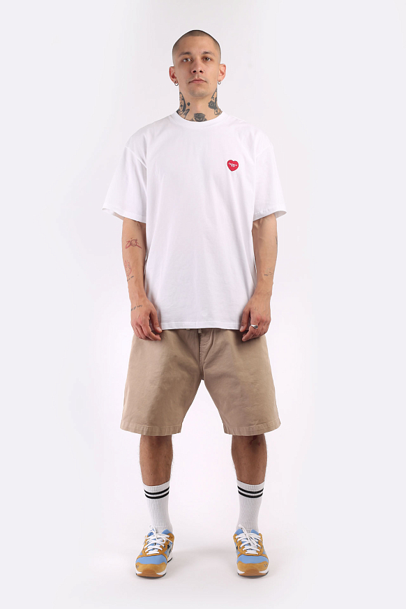 Мужская футболка Carhartt WIP S/S Double Heart T-Shirt (I032155-white) - фото 6 картинки