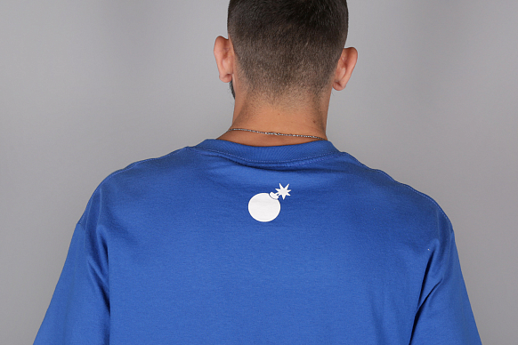 Мужская футболка The Hundreds Forever Bar T-Shirt (T11F101111-royal blue) - фото 4 картинки