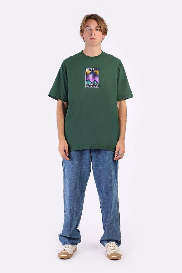 Мужская футболка Butter Goods Expedition Tee (EXPEDITION-forest green) - фото 4 картинки