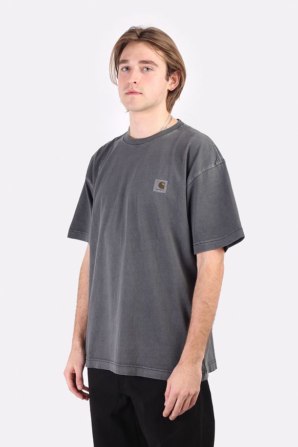 Мужская футболка Carhartt WIP S/S Nelson T-Shirt (I029949-black) - фото 3 картинки