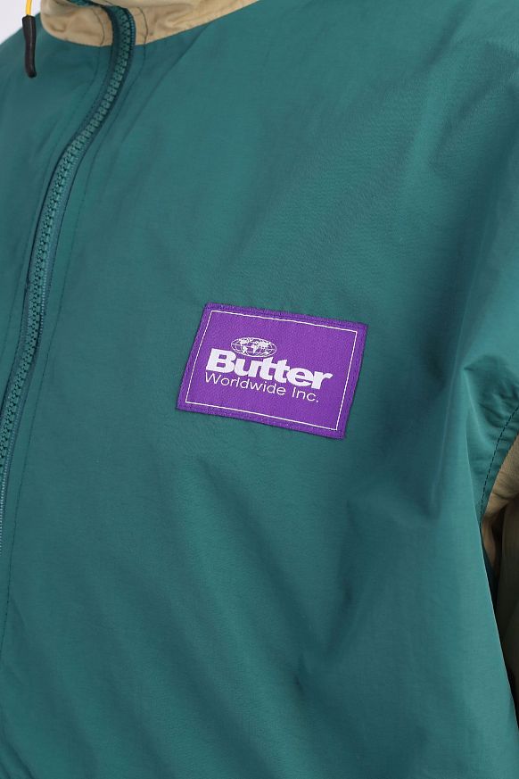 Мужская куртка Butter Goods Foley Pullover Jacket (J FOLEY-teal/haki/navy) - фото 3 картинки