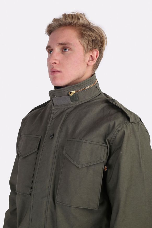 Мужская куртка Alpha Industries Куртка (MJM24000C1-olive) - фото 7 картинки