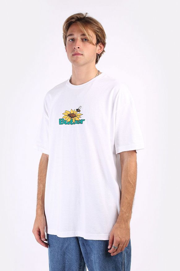 Мужская футболка Butter Goods Sunflower Logo Tee (SUNFLOWER TEE-wht)
