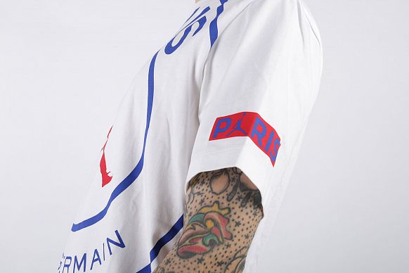 Мужская футболка Jordan Paris Saint-Germain Tee (BQ8384-100) - фото 3 картинки