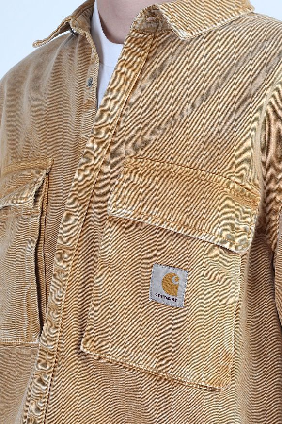 Мужская куртка Carhartt WIP Monterey Shirt Jac (I030291-nomad) - фото 2 картинки