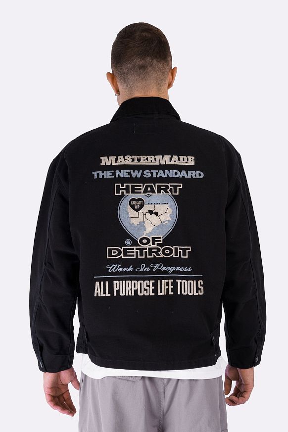 Мужская куртка Carhartt WIP OG Arcan Graphic Jacket (I035553-blk/blk h st wash) - фото 6 картинки