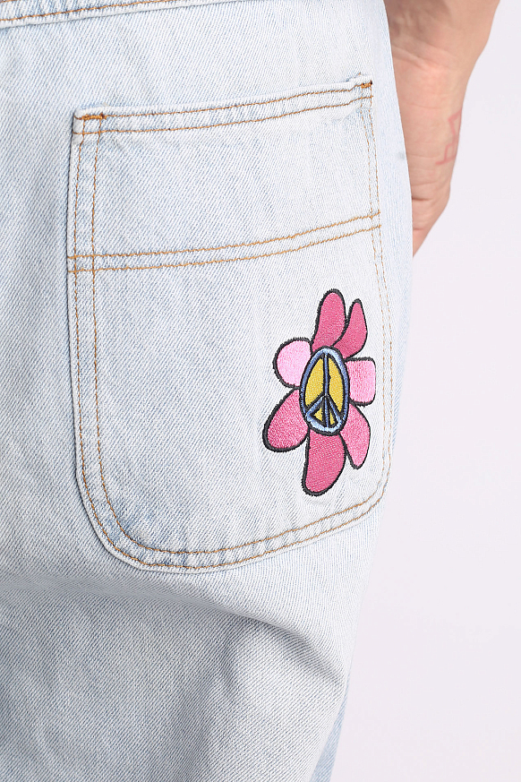 Мужские джинсы Butter Goods Flower Denim Jeans (Flower Denim-lht blue) - фото 7 картинки