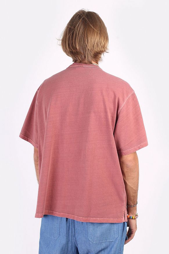 Мужская футболка FrizmWORKS OG Pigment Dyeing Half Tee (FZWOGTS006-pink) - фото 4 картинки