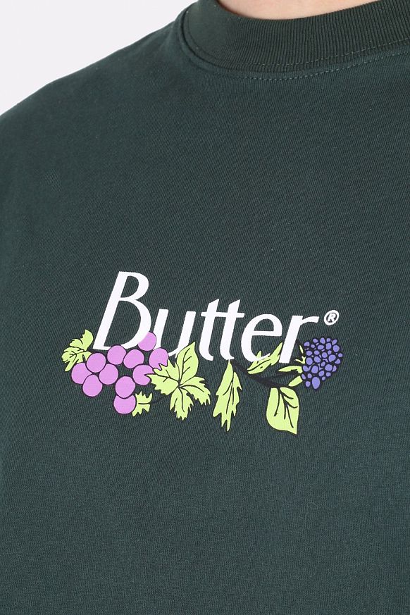 Мужская футболка Butter Goods Vine Tee (Vine tee-forest grn) - фото 3 картинки