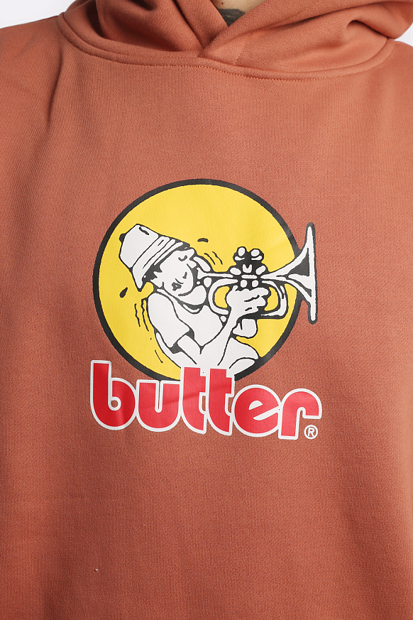 Мужская толстовка Butter Goods Brass Pullover Hood (Brass Pullover-oak) - фото 5 картинки