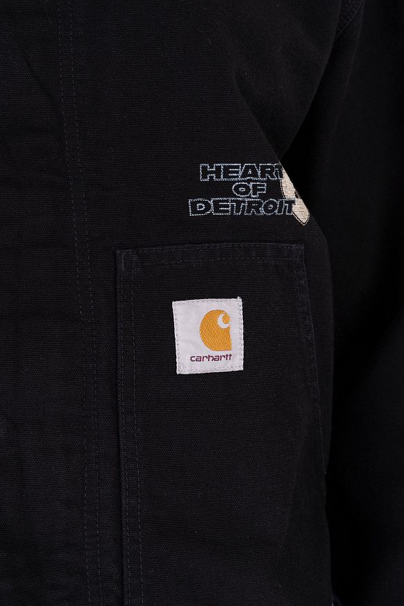 Мужская куртка Carhartt WIP OG Arcan Graphic Jacket (I035553-blk/blk h st wash) - фото 8 картинки
