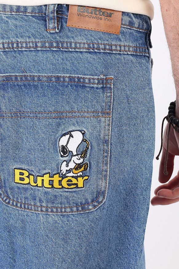 Мужские брюки Butter Goods x Peanuts Jazz Denim Jeans (Jazz Denim Jeans Indigo) - фото 6 картинки
