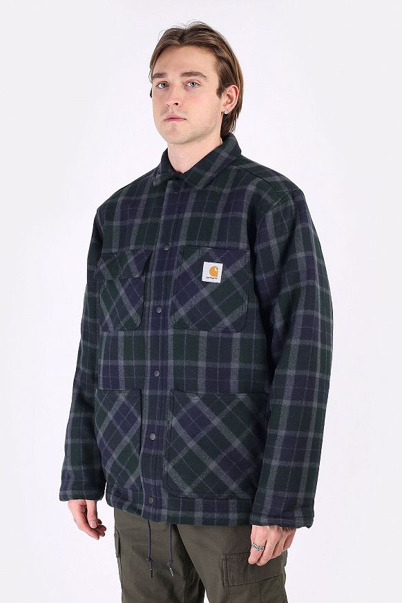 Мужская куртка Carhartt WIP Blaine Jacket (I029478-bl check grove)