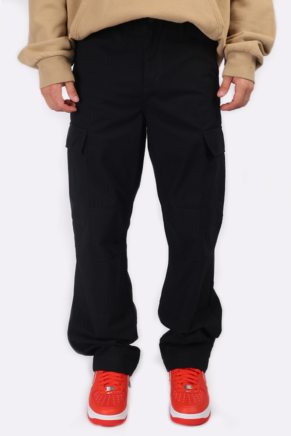 Мужские брюки Carhartt WIP Regular Cargo Pant (I032467-black) - фото 2 картинки