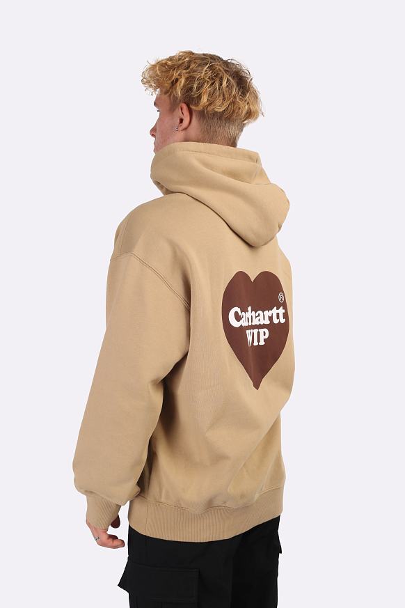 Мужская толстовка Carhartt WIP Hooded Heart Sweat (I032168-brown) - фото 4 картинки