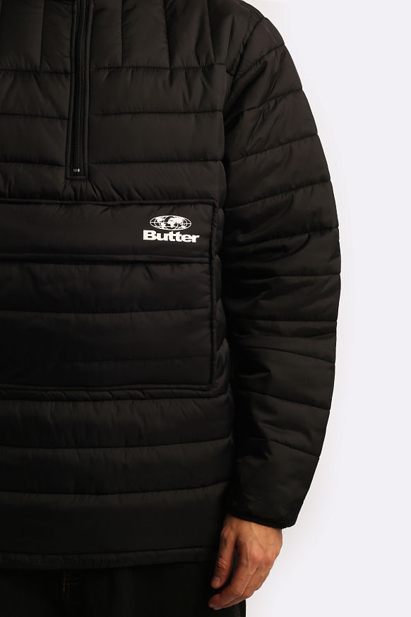 Мужская куртка Butter Goods Anorak Puffer Jacket Black (Jacket Black) - фото 3 картинки