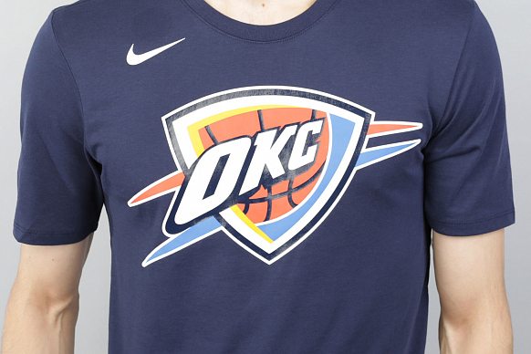 Мужская футболка Nike NBA Oklahoma City Thunder Dri-Fit Tee (870528-419) - фото 2 картинки
