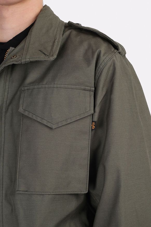 Мужская куртка Alpha Industries Куртка (MJM24000C1-olive) - фото 2 картинки