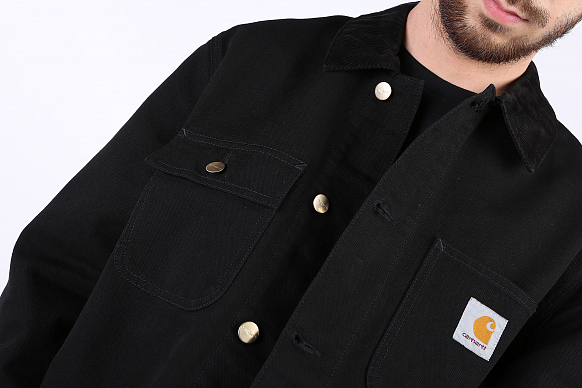 Мужская куртка Carhartt WIP Michigan Coat (I026480-black) - фото 4 картинки