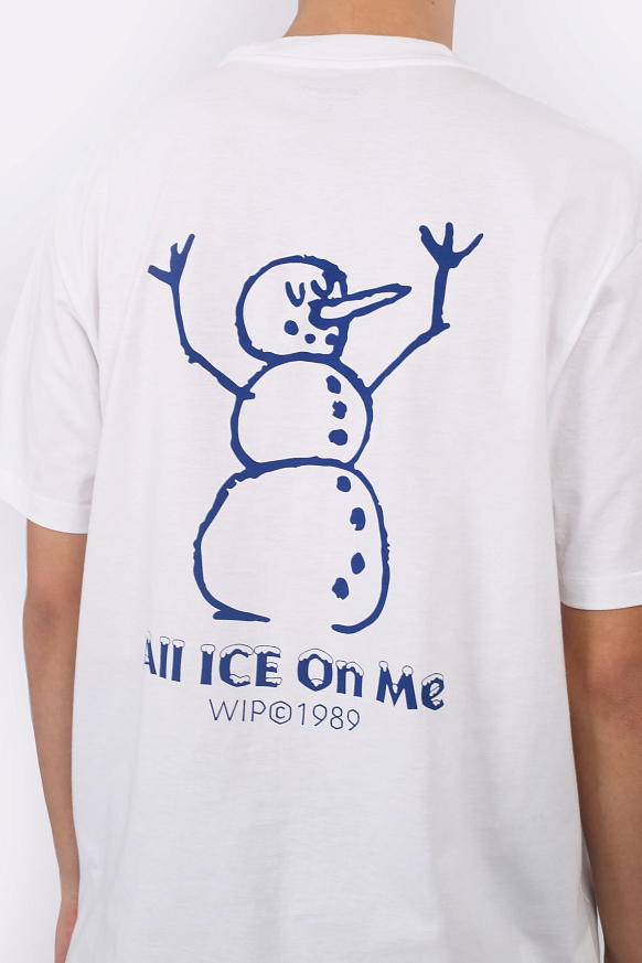 Мужская футболка Carhartt WIP S/S Ice T-Shirt (I034436-white) - фото 7 картинки