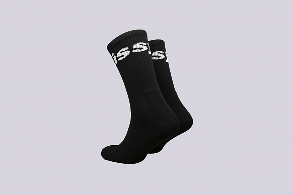 Мужские носки Stussy Jacquard Logo Socks (138603-Black) - фото 2 картинки