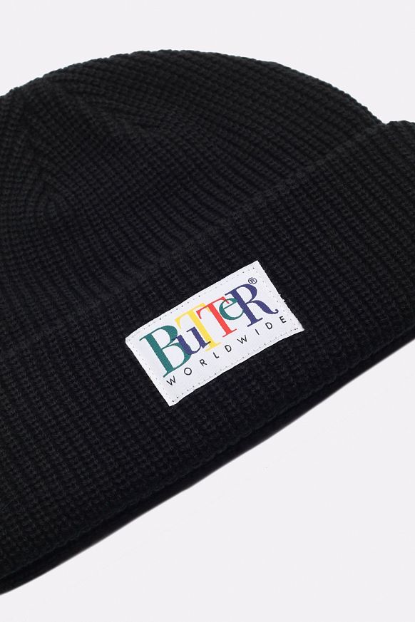 Шапка Butter Goods Beanie (JUMBLE-black) - фото 3 картинки