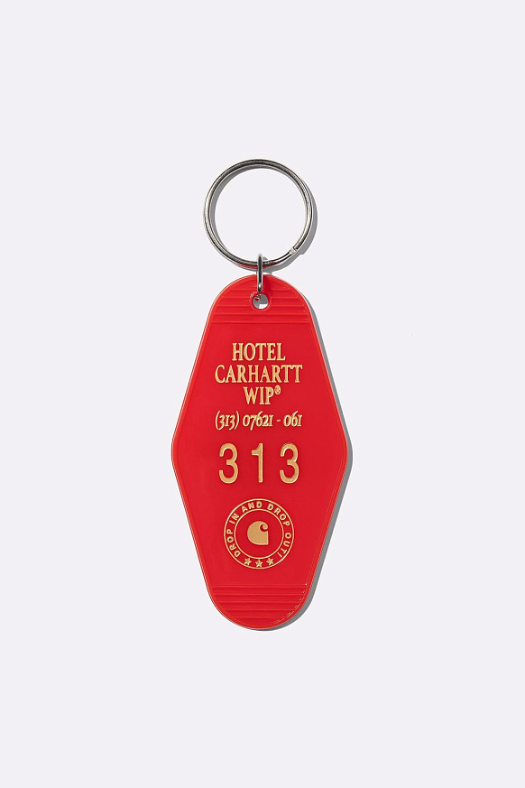Брелок Carhartt WIP Hotel Keys Keychain (I034151-scarlet/wtr spice) - фото 2 картинки