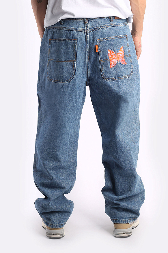 Мужские джинсы Butter Goods Butterfly Denim Jeans (Butterfly Denim-indigo) - фото 5 картинки