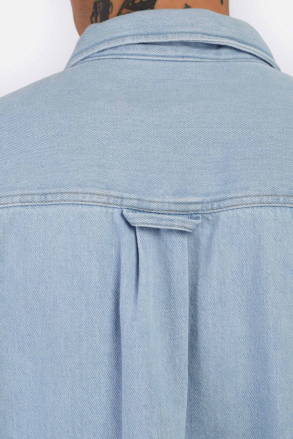 Мужская рубашка Carhartt WIP Harvey Shirt Jac (I033346-blue) - фото 5 картинки